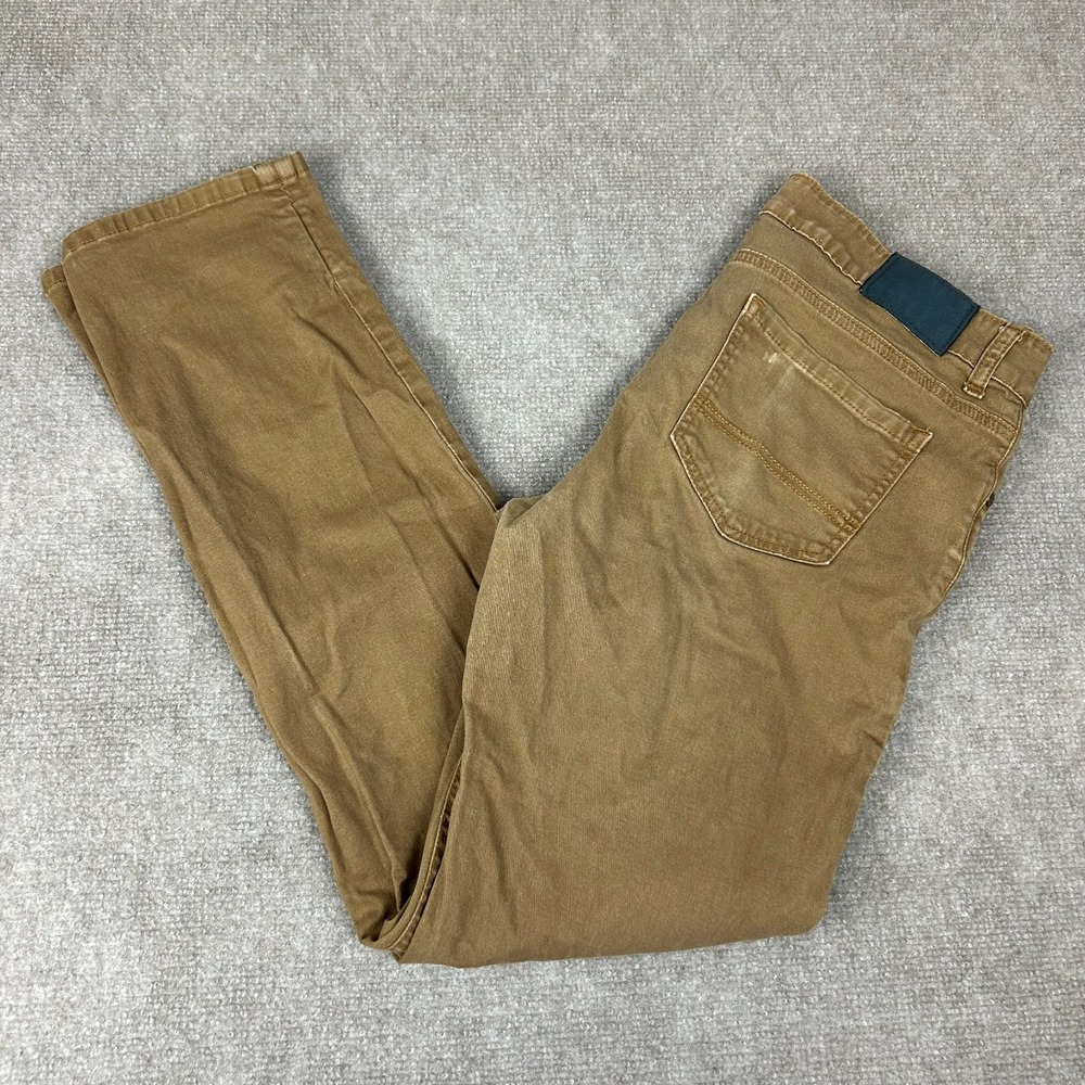 C&A Skinny Fit Jeans Mens 34x32 Khaki Denim Casual Mid Rise Streetwear Outdoor